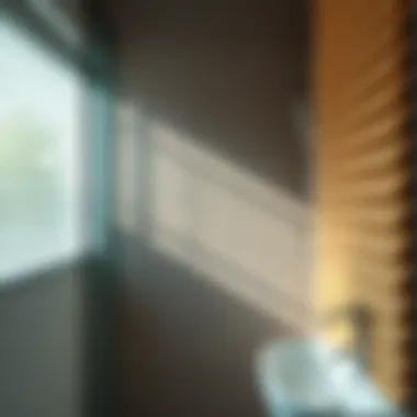 Comparison of various shower blind materials and textures