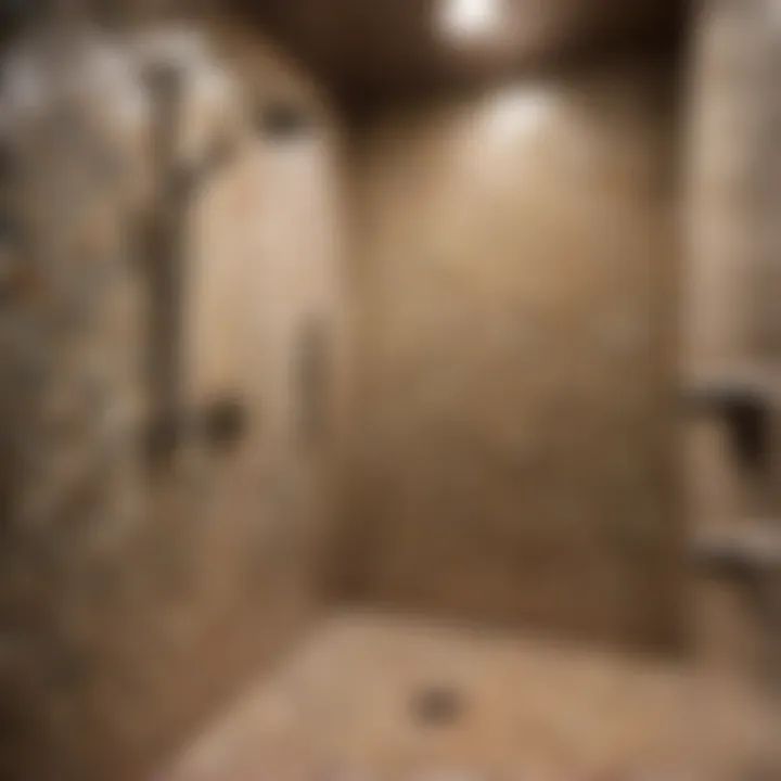 Modern Shower Enclosure with Designer Tiles in Atlanta