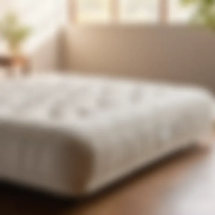 Side view showcasing the thickness and durability of 8-inch coil futon mattress