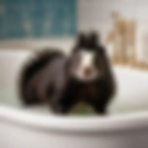 Pet shampoo selection for skunk bath