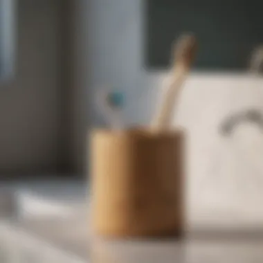 Sleek Bamboo Toothbrush Holder Sleek Bamboo Toothbrush Holder