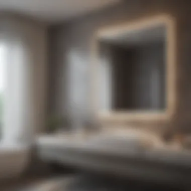 Sleek bathroom decor enhancement
