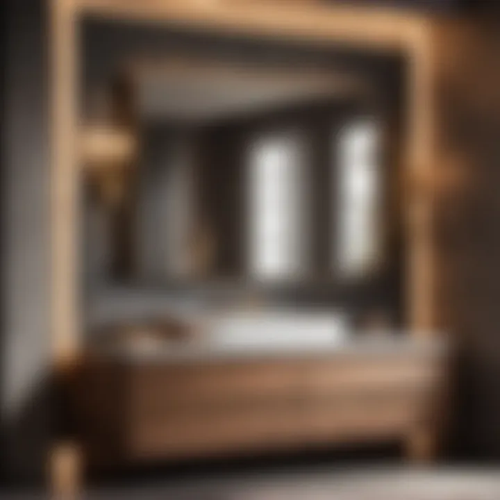 Chic Vanity Designs for Bathrooms Sleek bathroom vanities exhibited at the factory shop