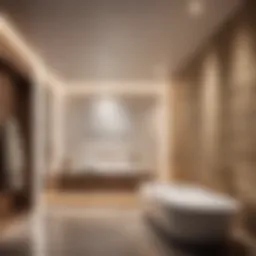 Sleek Bathroom Wall Design with Waterproof Boarding