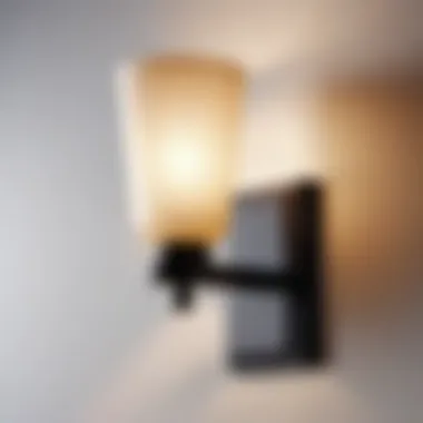 Sleek Black Wall Sconce