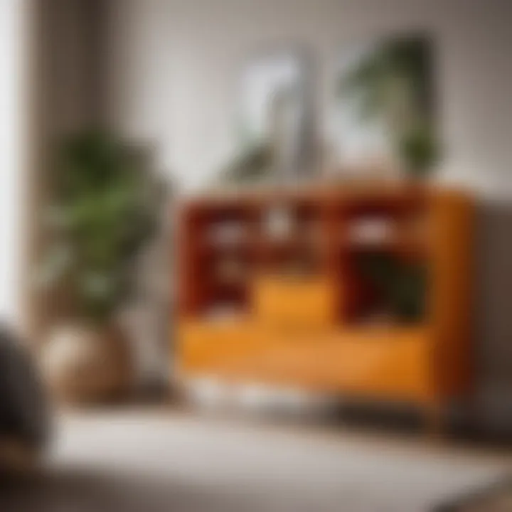 Modern Dinosaur-inspired Storage Solution Sleek dinosaur-shaped storage unit in a modern bedroom setting