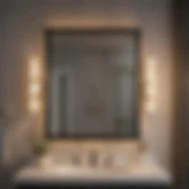 Sleek fabric replacement shade for bathroom vanity light