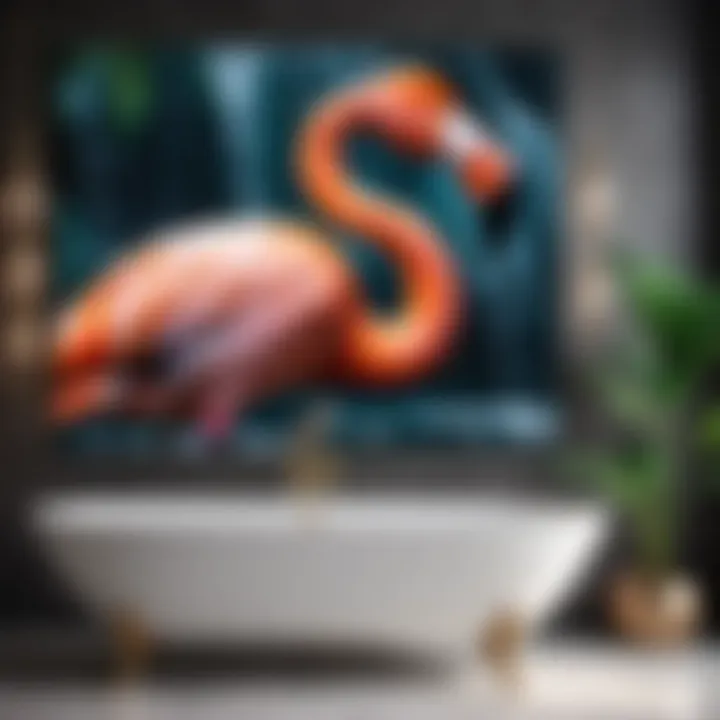 Sleek Flamingo Wall Art Sleek Flamingo Wall Art