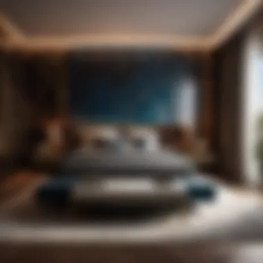 Sleek Geometric Patterns in Masculine Bedroom Design