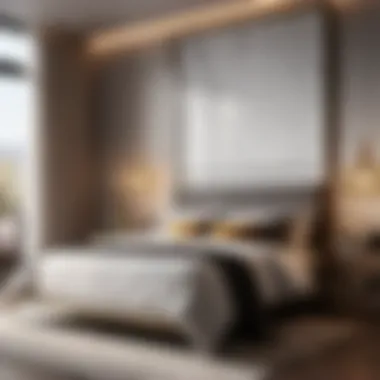 Contemporary Metallic Bliss Sleek metal modern bedroom frame