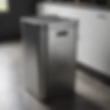 Sleek Metal Laundry Hamper with Lid