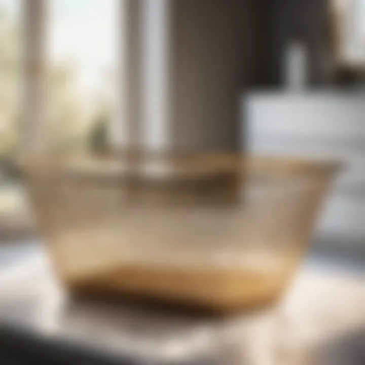 Metallic Opulence Sleek metallic embellishments adorning laundry basket