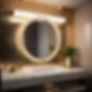 Sleek Metallic Finish Bling Vanity Light