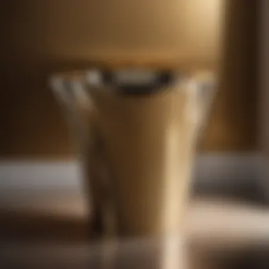 Modern Metallic Chic Sleek metallic pedestal cover highlighting contemporary design