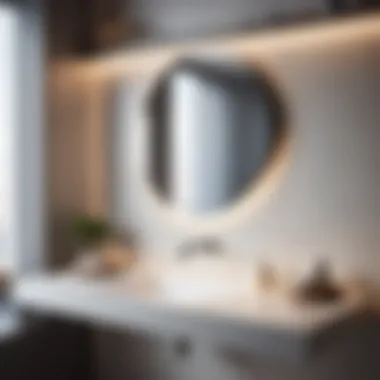 Sleek Minimalist Bathroom Sink Backsplash
