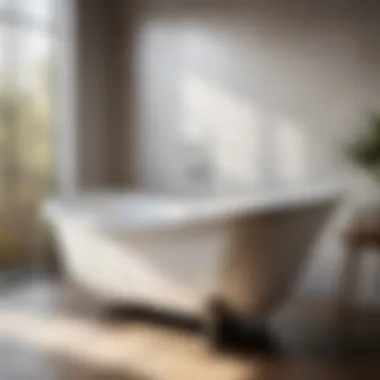 Sophisticated 32-Inch Bathtub with Chrome Fixtures Sleek and minimalist 32-inch bathtub with chrome fixtures