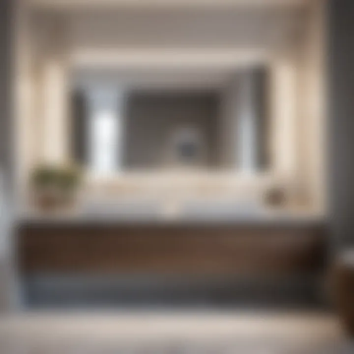 Sleek Minimalist Vanity Sleek and minimalist built-in bathroom vanity design