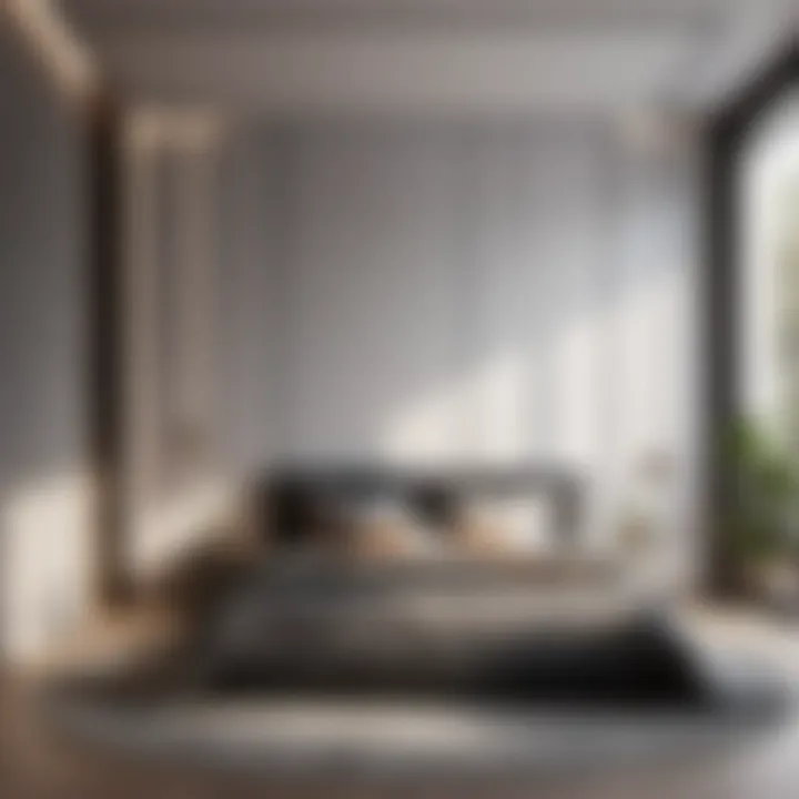 Minimalist Monochrome Wall Design Sleek Minimalist Monochrome Wall Design