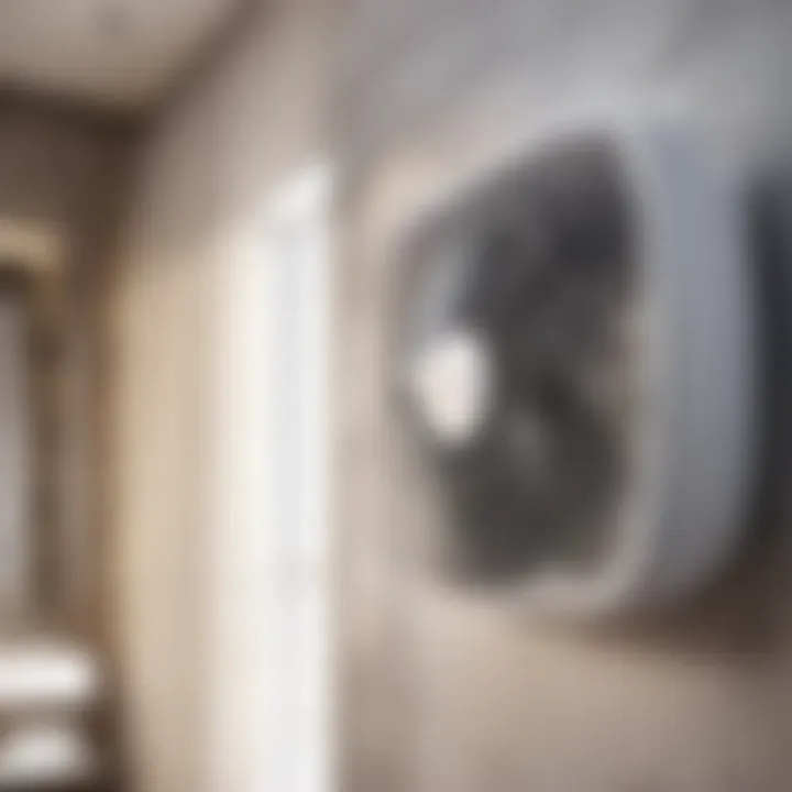 Elegant Bathroom Fan Aesthetics Sleek and modern bathroom fan design