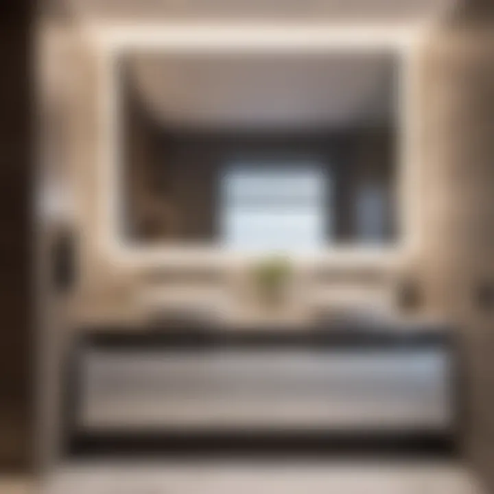 Sleek and modern bathroom vanity makeover