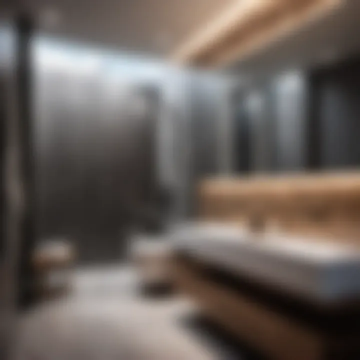 Sleek and modern bathroom wall panel design