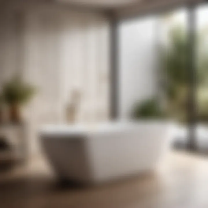 Sleek and modern 60 x 36 freestanding bathtub design