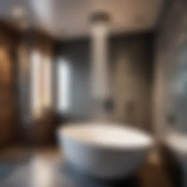 Modernizing Bathroom Spaces with Shower-Bathtub Integration Sleek and modern shower-bathtub fusion