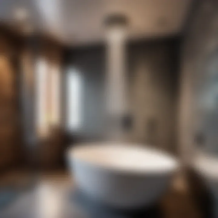 Modernizing Bathroom Spaces with Shower-Bathtub Integration Sleek and modern shower-bathtub fusion