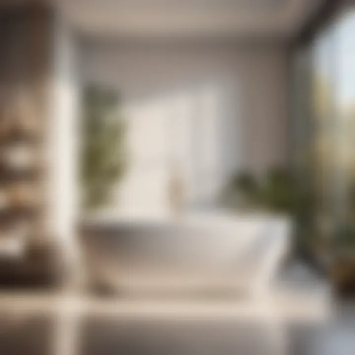 Contemporary Bathtub Surround Style Sleek modern bathtub surround design