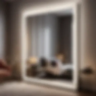 Sleek and Modern Oversized Mirror Placement Sleek and Modern Oversized Mirror Placement