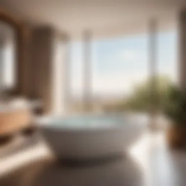 Immerse in Contemporary Luxury Sleek and Modern Design of Two-Person Jetted Bathtub