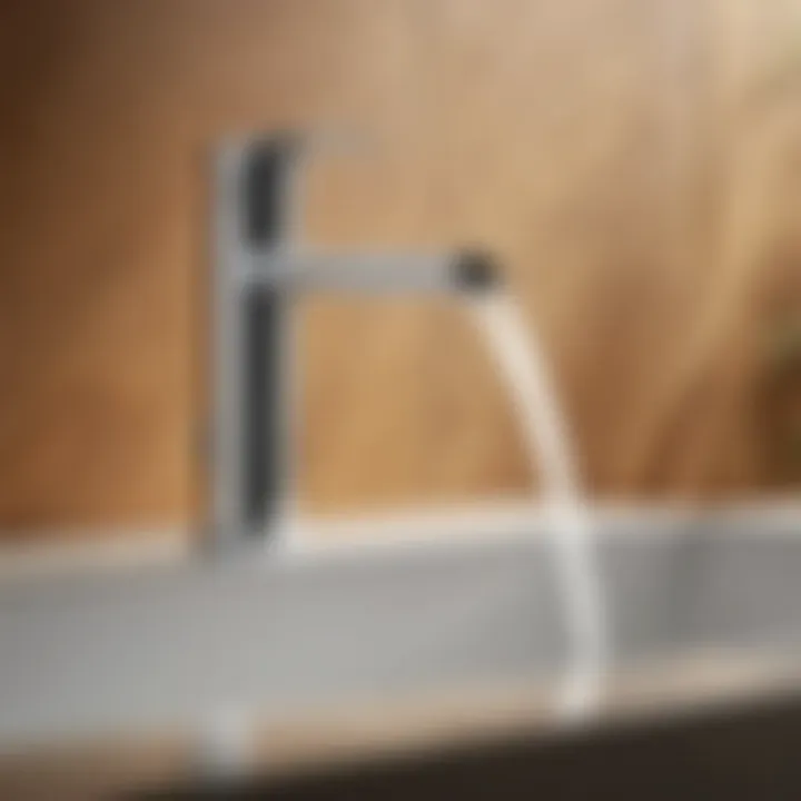 Sleek Modern Design Aesthetics Kohler faucet showcasing sleek modern design
