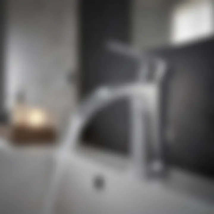 Sleek Modernity Sleek and modern Kraus single-handle bathroom faucet
