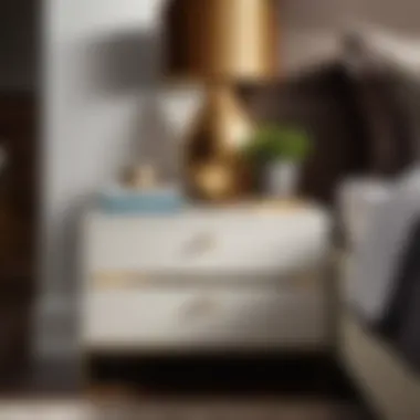 Sleek and modern nightstand from JC Penney bedroom furniture range