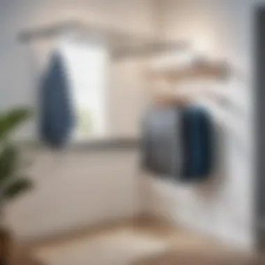 Sleek & Modern Wall-mounted Drying Solution Sleek and modern wall-mounted drying solution