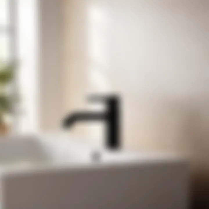 Sleek Neutral Bathroom Fixtures in Matte Black