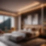 Sophisticated Bedroom with Strobe Lights
