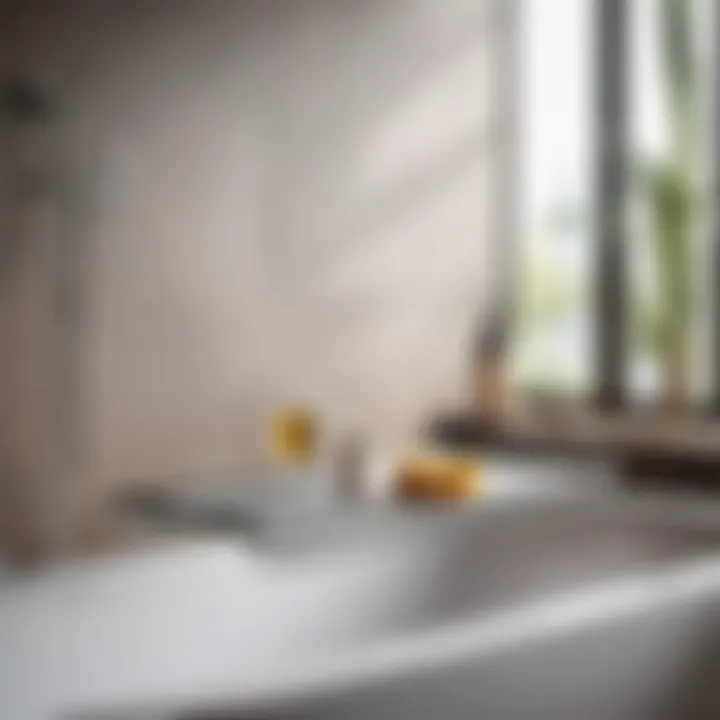 Sleek Steel Over the Bathtub Caddy