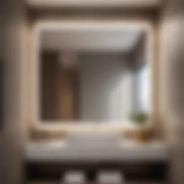 Sleek and Stylish Sleek and Stylish: Enhancing bathroom aesthetics with a 15-inch wide mirror