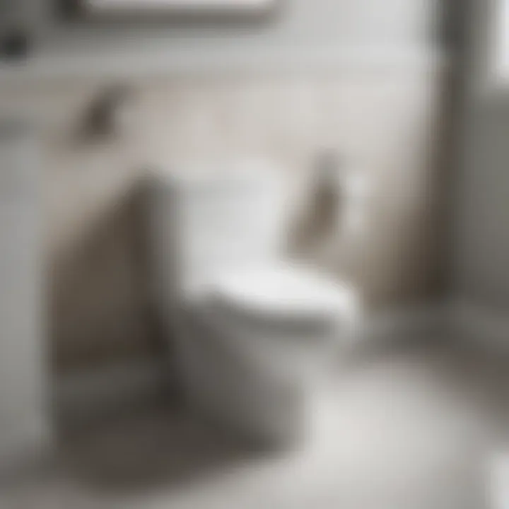 Sleek White Toilet with Dual Flush