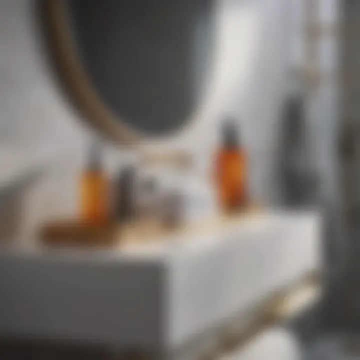 Chic Organizational Accessories for Bathrooms Organizational accessories in a modern bathroom setup