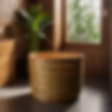 Eco-Friendly Bamboo Small Bin Eco-Friendly Bamboo Small Bin