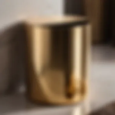 Luxurious Metallic Finish Small Bin Luxurious Metallic Finish Small Bin
