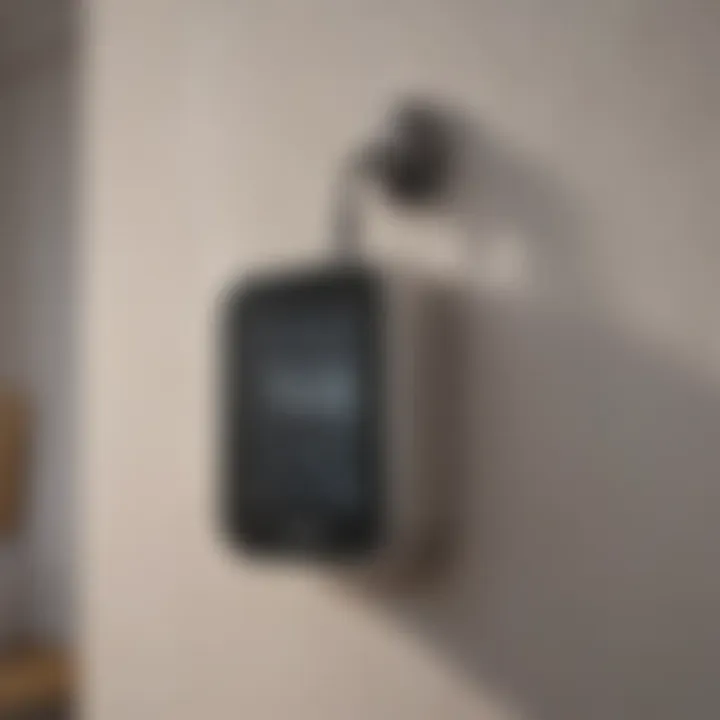 Compact digital clock with multiple mounting options