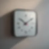 Minimalist digital clock with sleek design
