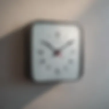 Sleek and Minimalist Design Minimalist digital clock with sleek design