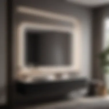 Sleek Monochrome Small Vanity Modern Minimalist Small Vanity in Monochrome