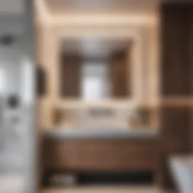 Intelligent Space Utilization Smart Bathroom Cabinet Arrangement