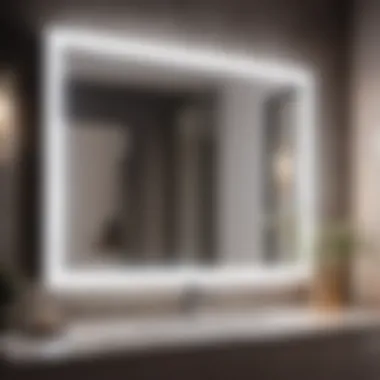 Tech-Enhanced Reflection Smart LED mirror with integrated Bluetooth speakers