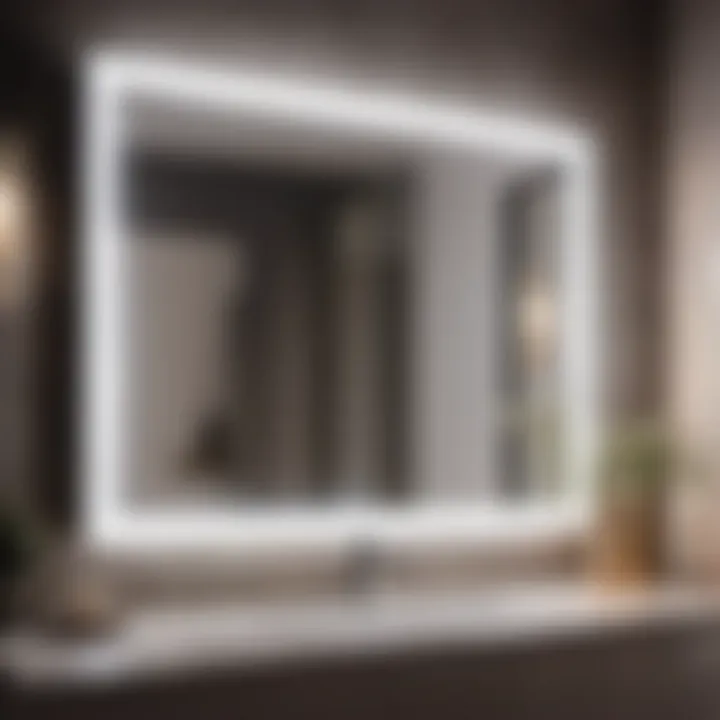 Tech-Enhanced Reflection Smart LED mirror with integrated Bluetooth speakers